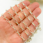 Load image into Gallery viewer, Gold Plated and 925 Sterling Silver Paperclip Chain