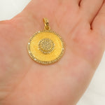 Load image into Gallery viewer, DP252. Diamond Sterling Silver Round Pendant