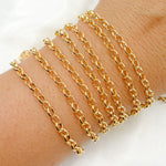 Load image into Gallery viewer, 565GF. 14K Gold Filled Oval Rolo Chain