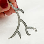 Load image into Gallery viewer, DC448. Diamond & Sterling Silver Horn Pendant