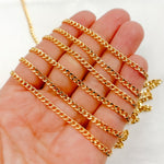 Load image into Gallery viewer, 14k Gold Filled Flat Curb Link Chains