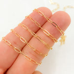 Load image into Gallery viewer, 1806FGF. 14k Gold Filled Flat Link Paperclip Chain