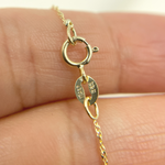 Load image into Gallery viewer, 14K Solid Gold Wheat Satellite Chain