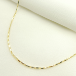 Load image into Gallery viewer, 14K Solid Gold Bars Chain