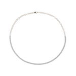 Load image into Gallery viewer, 14K Solid Gold Diamond Tennis Choker Necklace