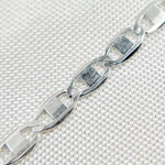Load image into Gallery viewer, Silver Flat Marina Chain