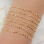 Load image into Gallery viewer, Shop 14k Solid Yellow Gold Diamond Cut Oval Link Chain
