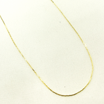Load image into Gallery viewer, 14k Solid Yellow Gold Solid Rectangular Box Chain