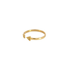 Load image into Gallery viewer, 14k Solid Gold Arrow Diamond Ring.