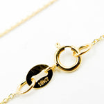 Load image into Gallery viewer, 020R01LGJ08018K. 18K Solid Gold Cable 16 Inch Chain with Extender