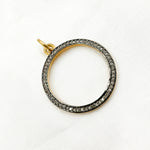 Load image into Gallery viewer, DC858. Diamond Sterling Silver Ring Pendant