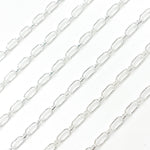 Load image into Gallery viewer, Shop Now Sterling Silver Textured Oval & Smooth Round Link Chain
