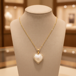 Load image into Gallery viewer, PHD38795PL. 14K Solid Gold Diamond and Gemstone Heart Necklace