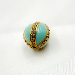 Load image into Gallery viewer, Shop Now Silver Round Enamel Bead