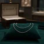 Load image into Gallery viewer, 150CPBBWG. 14K Solid White Gold Bead Chain