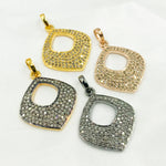 Load image into Gallery viewer, DC366. Diamond Sterling Silver Fancy Shape Pendant