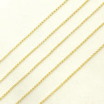 Load image into Gallery viewer, 14K Solid Gold Rolo Cable Link Unfinished Chain. 030BETLGbyFt
