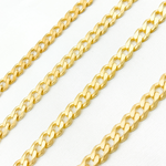 Load image into Gallery viewer, Shop Now Gold Plated Matte Sterling Silver Flat Curb Chain