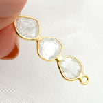 Load image into Gallery viewer, Buy Diamond Sterling Silver Fancy Shape Connectors