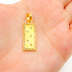Load image into Gallery viewer, DP323. Diamond & Sterling Silver Rectangle Pendant
