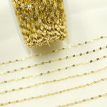Load image into Gallery viewer, 14k Solid Yellow Gold Diamond Cut Marina Chain