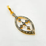 Load image into Gallery viewer, DP201. Diamond Sterling Silver Marquise Shape Pendant