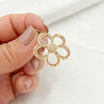 Load image into Gallery viewer, DP199. Diamond Sterling Silver Flower Pendant