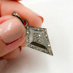 Load image into Gallery viewer, Sterling Silver Diamond Shape Pendants