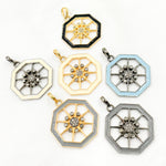 Load image into Gallery viewer, Diamond Sterling Silver Enamel Pendant
