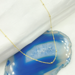 Load image into Gallery viewer, 14k Solid Yellow Gold Satellite Bead Chain