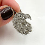 Load image into Gallery viewer, Diamond Sterling Silver Eagle Head Pendant