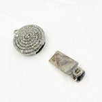 Load image into Gallery viewer, DC666. Diamond & Sterling Silver Round Clasp