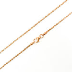 Load image into Gallery viewer, MAR30RGP. Sterling Silver Rose Gold Plated Popcorn Necklace