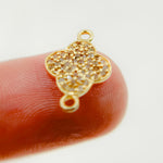 Load image into Gallery viewer, DC902. Diamond Sterling Silver Flower Connector