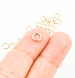 Load image into Gallery viewer, 14K Gold Filled Open Jump Ring 18 Gauge 6mm. 4004522
