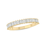 Load image into Gallery viewer, 14K Solid Gold Width Half Eternity Band Ring.