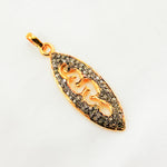 Load image into Gallery viewer, DP073. Diamond Sterling Silver Marquise Shape Snake Pendant