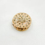 Load image into Gallery viewer, DC819. Diamond & Sterling Silver Coin Bead