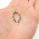 Load image into Gallery viewer, DC887. Diamond Sterling Silver Marquise Shape Connector