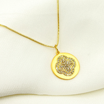 Load image into Gallery viewer, 14K Solid Gold Charm Flower Pendant with Diamonds. GDP197