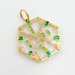 Load image into Gallery viewer, KG287. 14K Solid Gold Hexagon Love Pendant