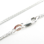 Load image into Gallery viewer, 14K Solid White Gold Wheat Necklace. 030SP3T4WG

