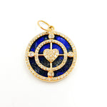 Load image into Gallery viewer, Shop Now 14K Gold Round Heart Pendant