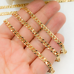 Load image into Gallery viewer, Gold Plated 925 Sterling Silver Miami Flat Curb Link Chain. Y72GP

