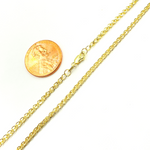 Load image into Gallery viewer, 14K Solid Gold Wheat Chain