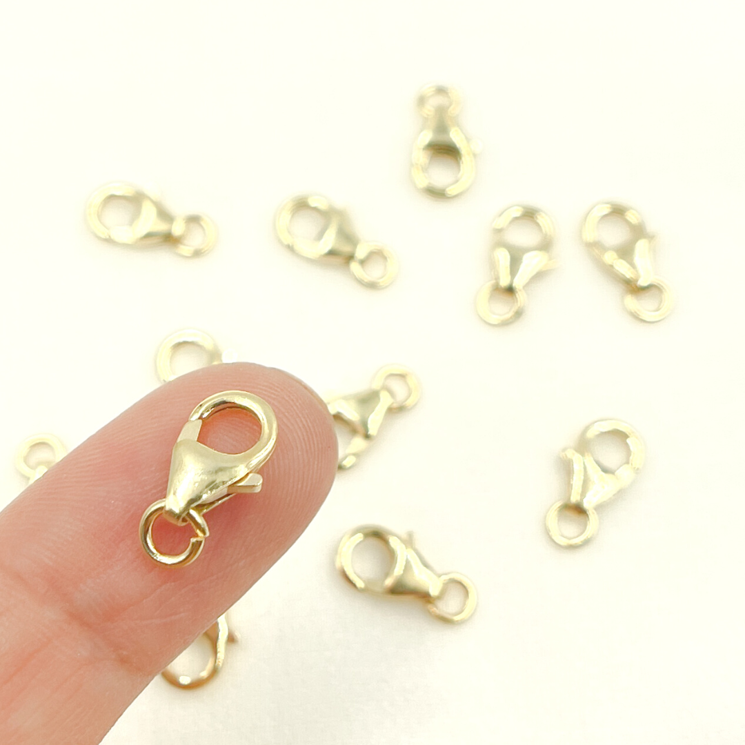 14K Solid Gold Trigger Clasp 10mm