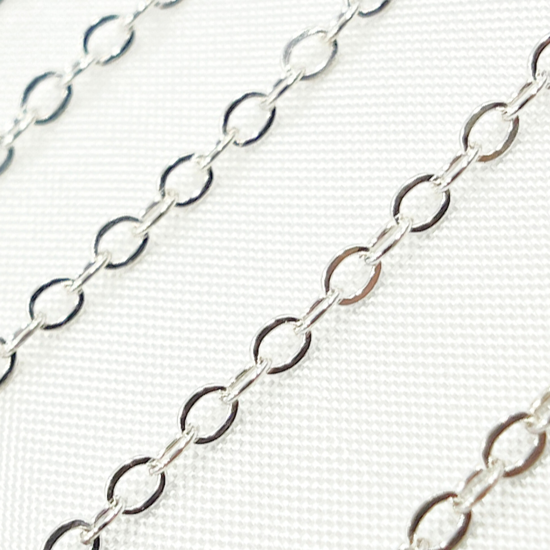 Silver Flat Cable Chain