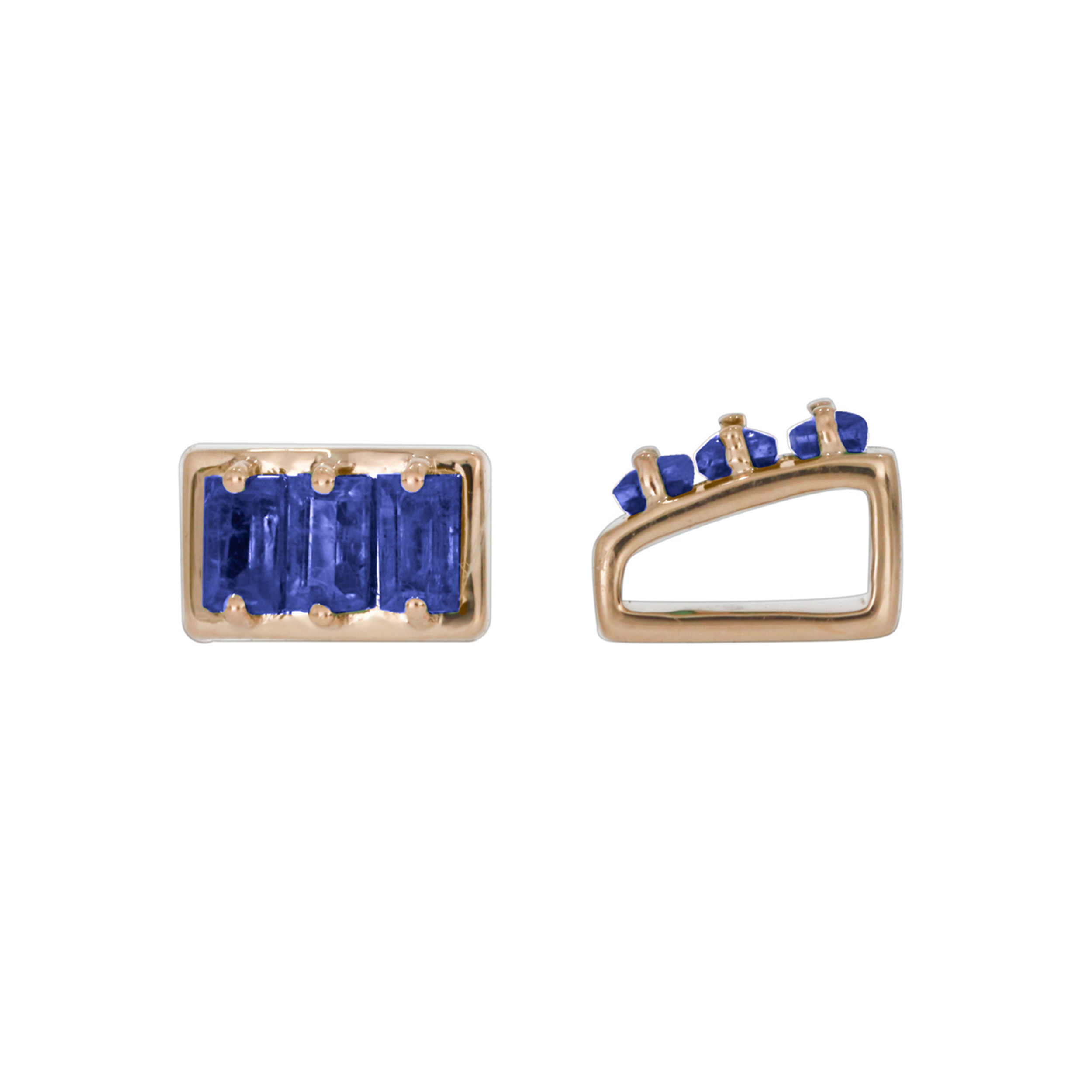 14K Solid Gold Charm with Gemstones