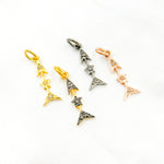 Load image into Gallery viewer, DC200. Diamond Sterling Silver Arrow Charm