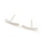 Load image into Gallery viewer, 14K Solid Gold Baguette Diamond Fancy Stud Earrings